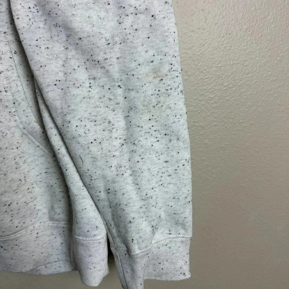 Glossier Speckled Pullover Terrazzo Hoodie Light Gray Small - Picture 4 of 7